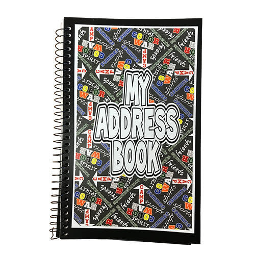 Boys Camp Graffiti Address Book - Bee Bee Designs