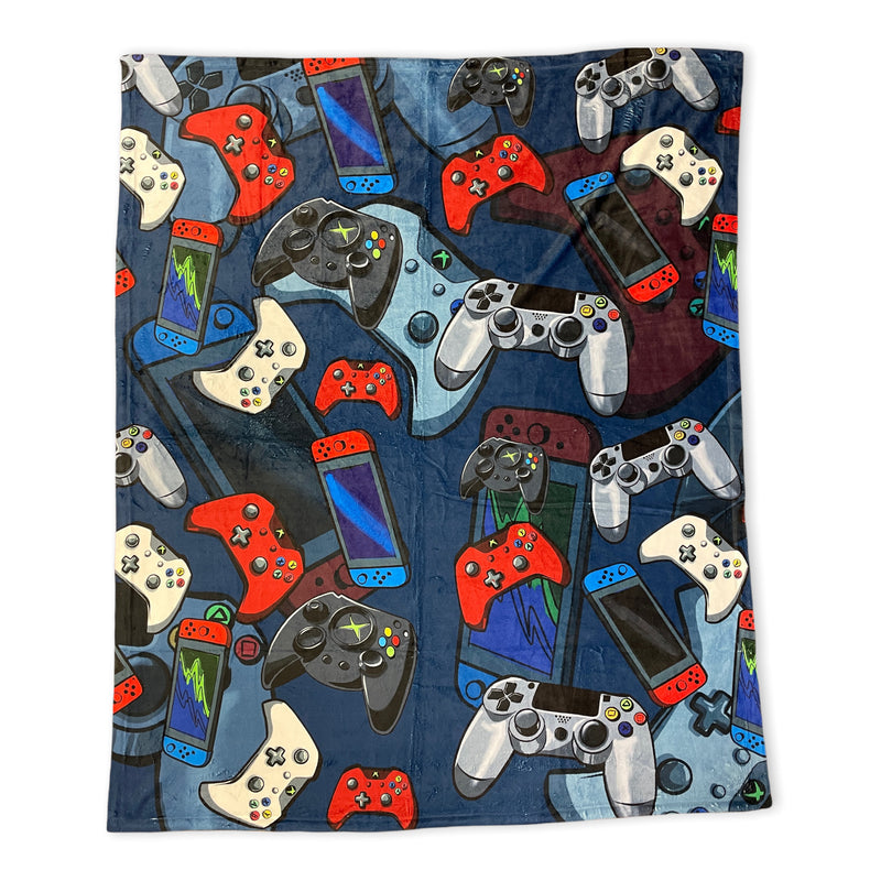 Game Time Fuzzy Throw Blanket