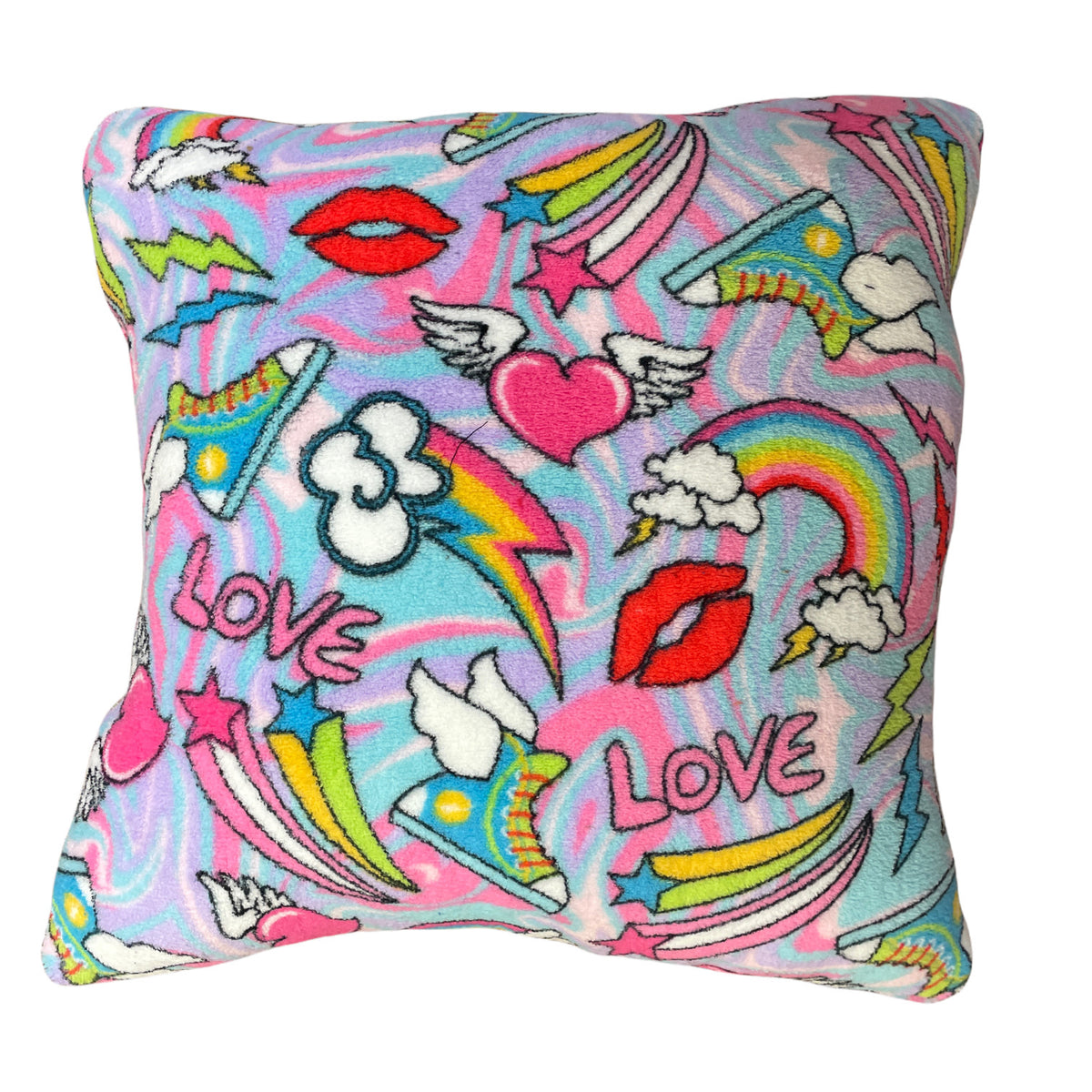 Love and Rainbows Square Pillow - Bee Bee Designs