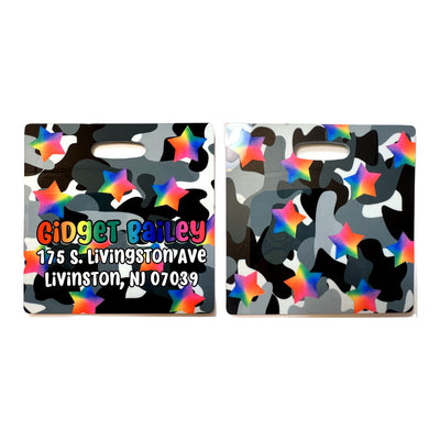 Camo Stars Luggage Tag - Bee Bee Designs