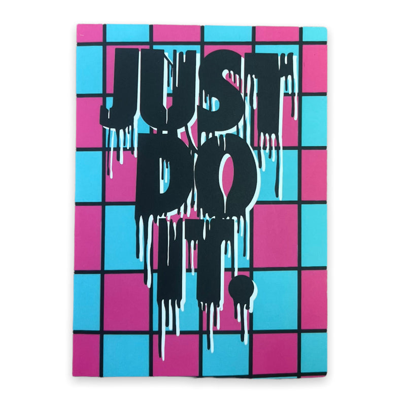 Pink and Blue Just Do It Card
