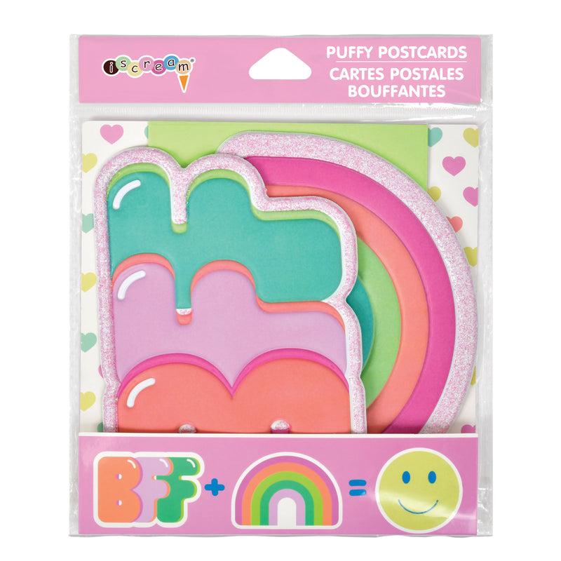 BFF and Rainbow Puffy Postcards - Bee Bee Designs