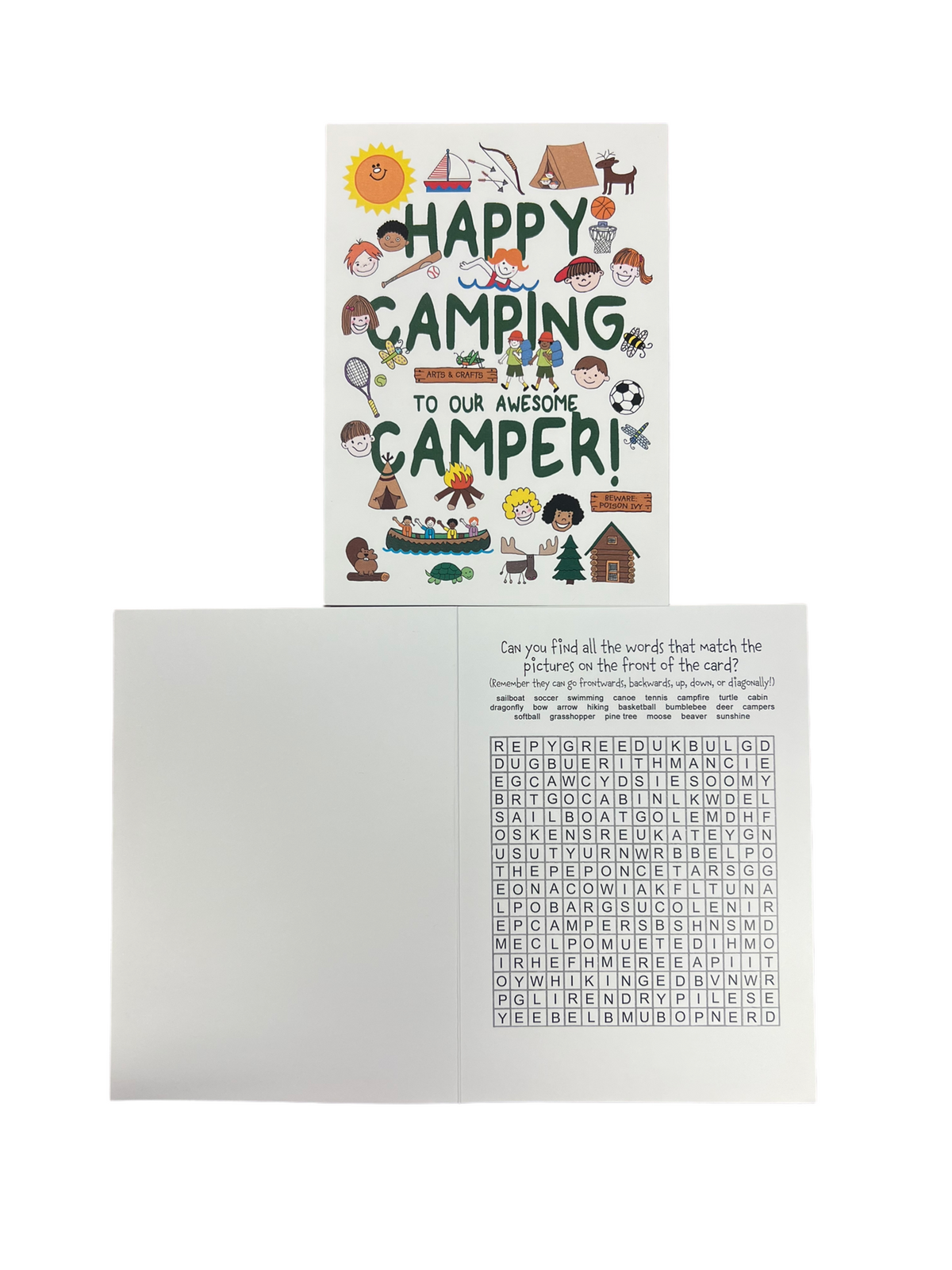 Happy Camping Card - Bee Bee Designs