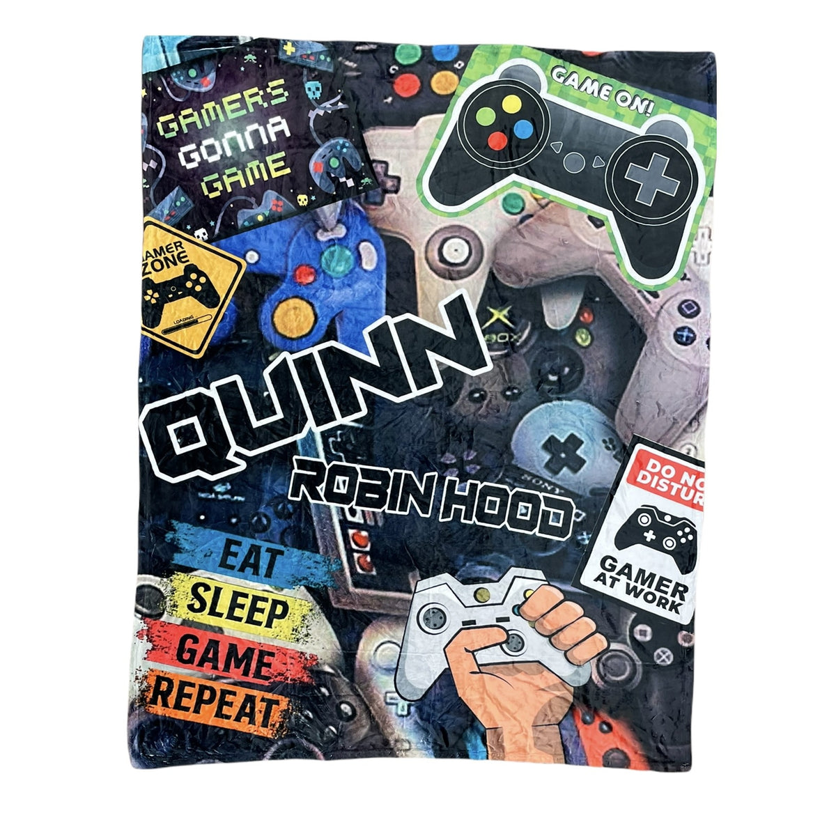 Gamer At Work Blanket - Bee Bee Designs