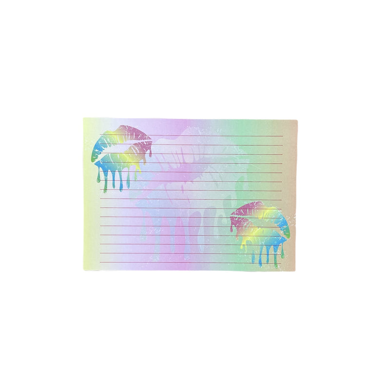 Dripping Rainbow Lips Notecards
