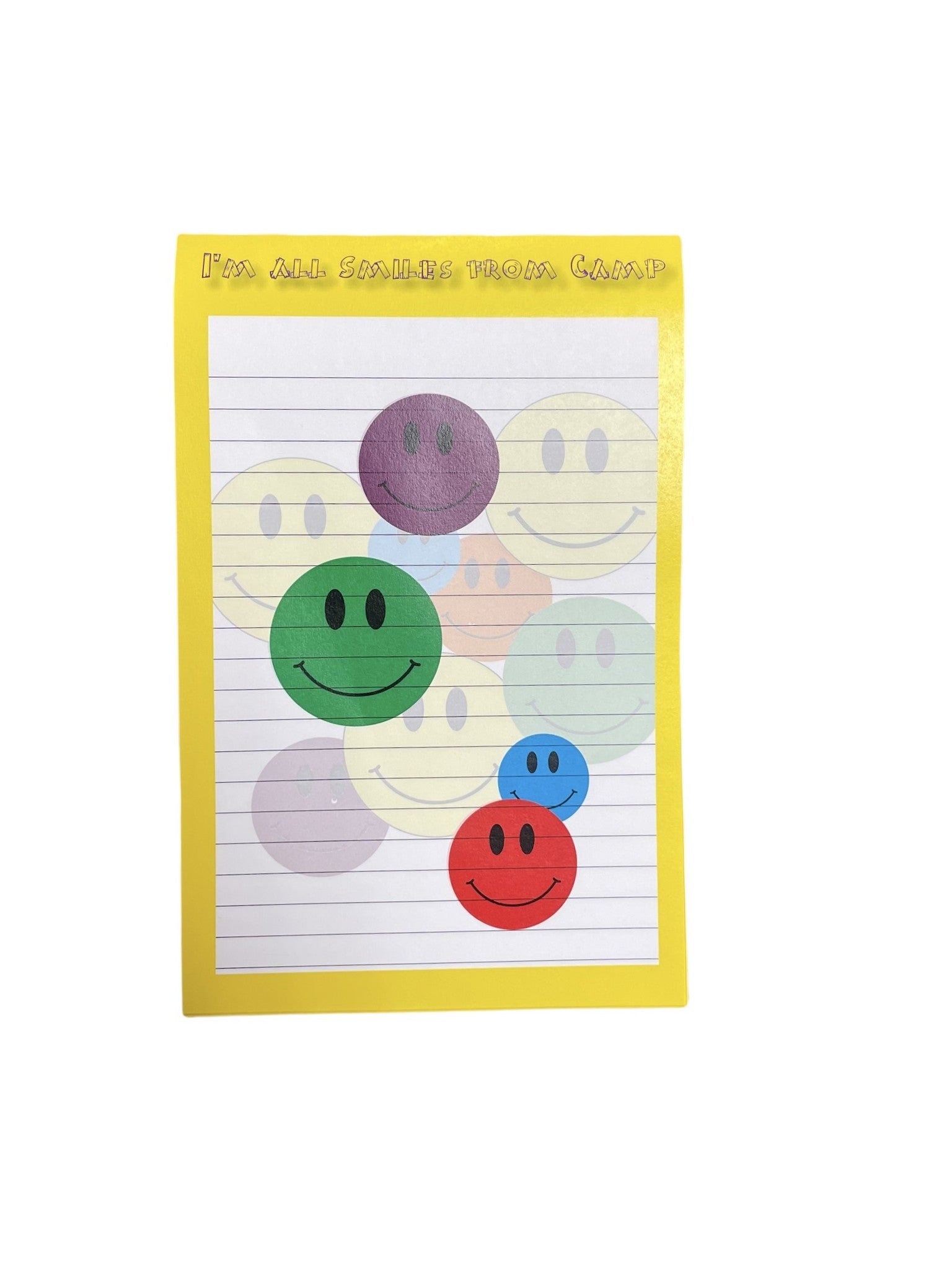 Smiley Lined Notepad Bee Bee Designs
