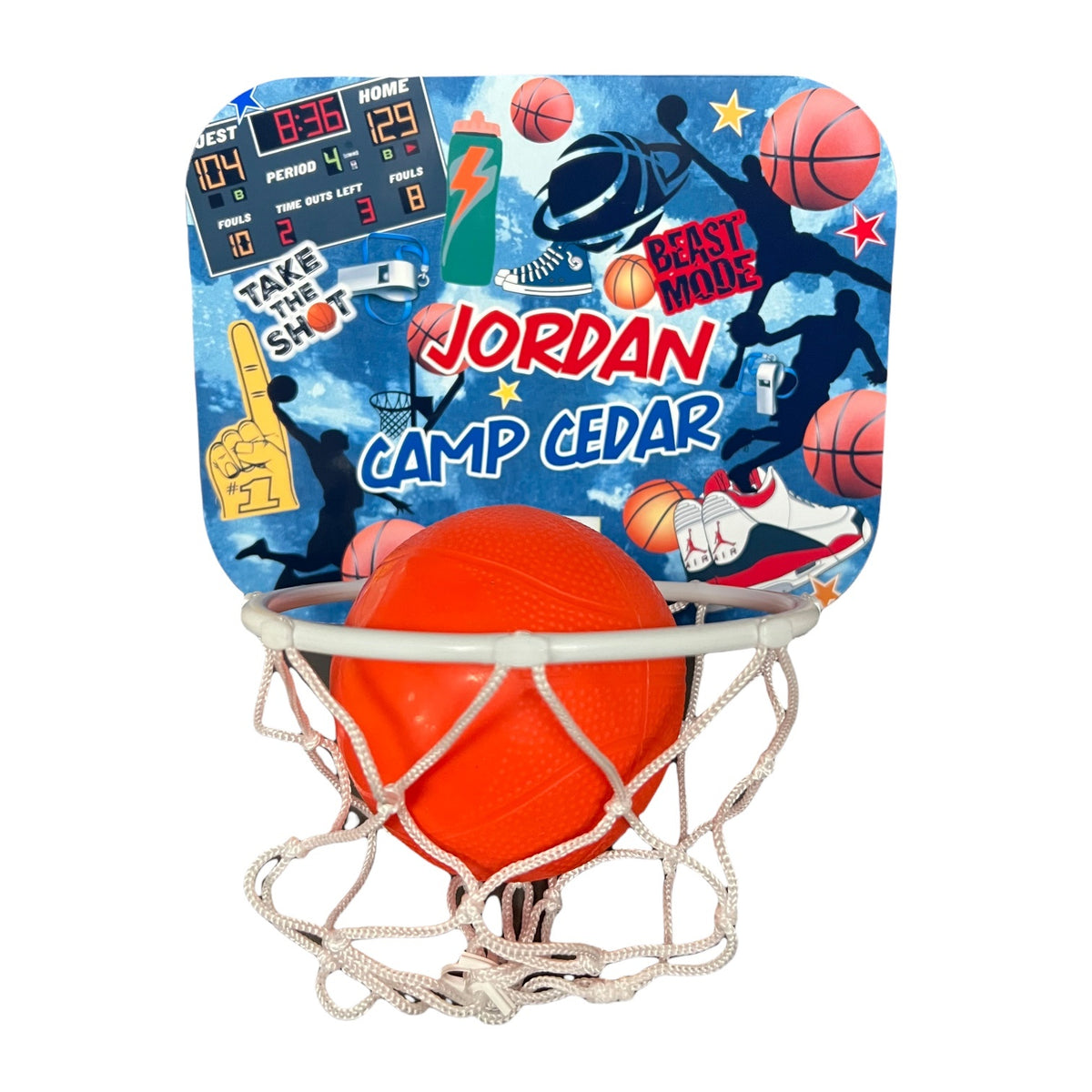 Boy Collage Basketball Hoop - Bee Bee Designs
