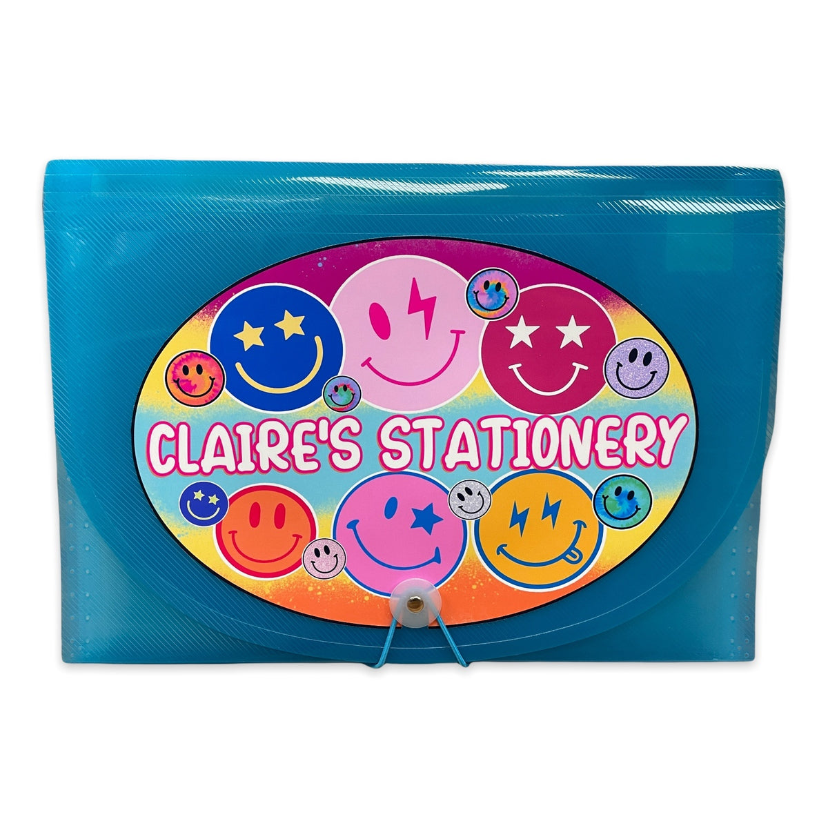 Ombre Smiles 7-Pocket File – 7-pocket camp letter organizer for stationery and stamps by Bee Bee Designs