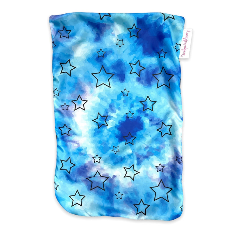 Tie Dye Blue Star Sock Bag