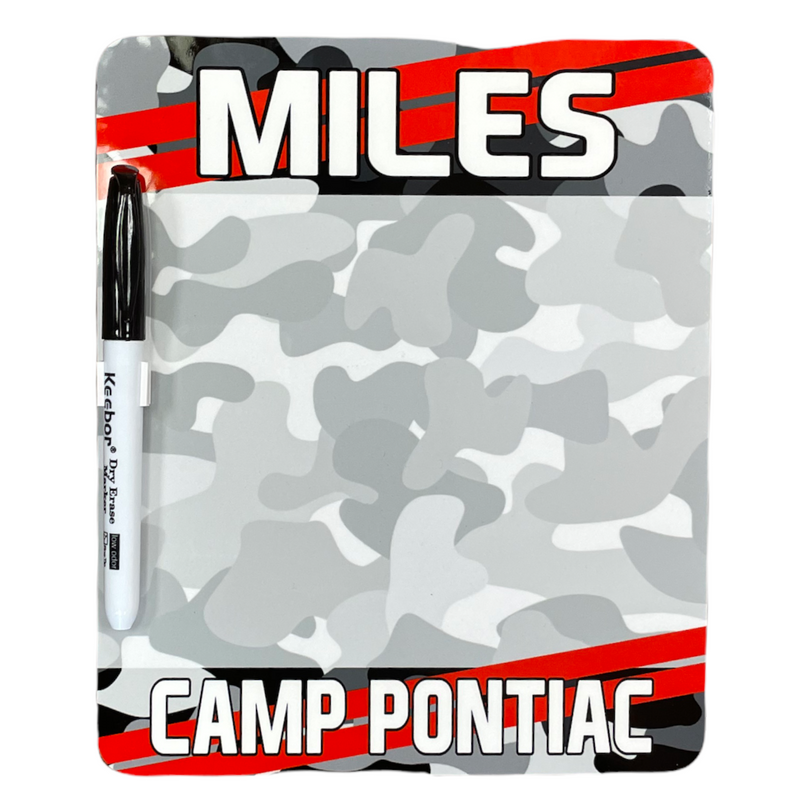 Camo Stripe Dry Erase Board