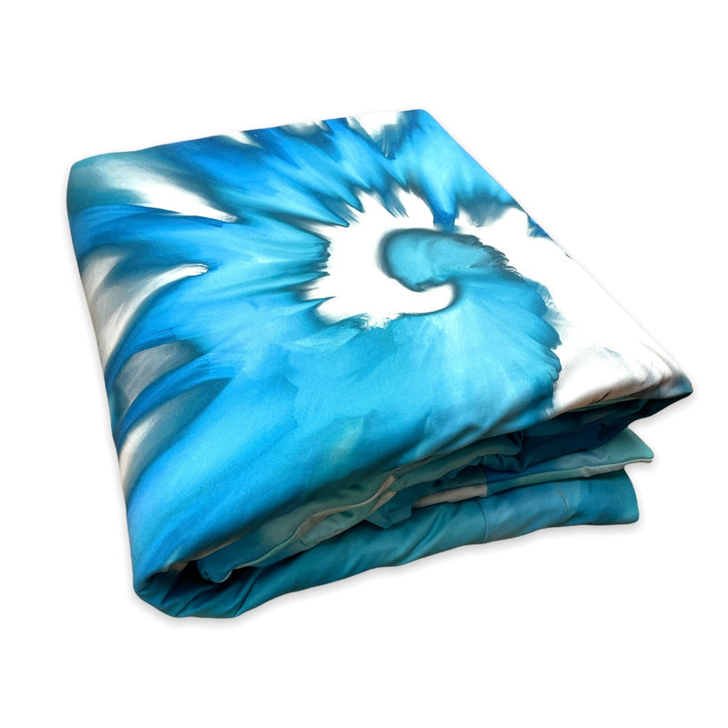 Swirl Dye Turquoise Comforter