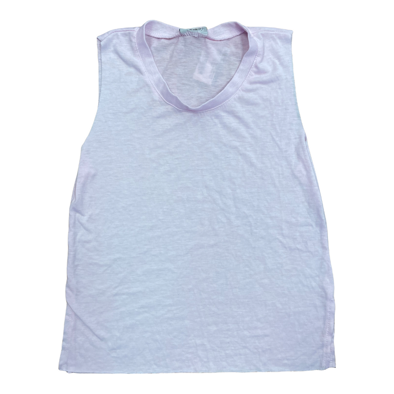 Pastel Pink Sleeveless Firehouse Crew