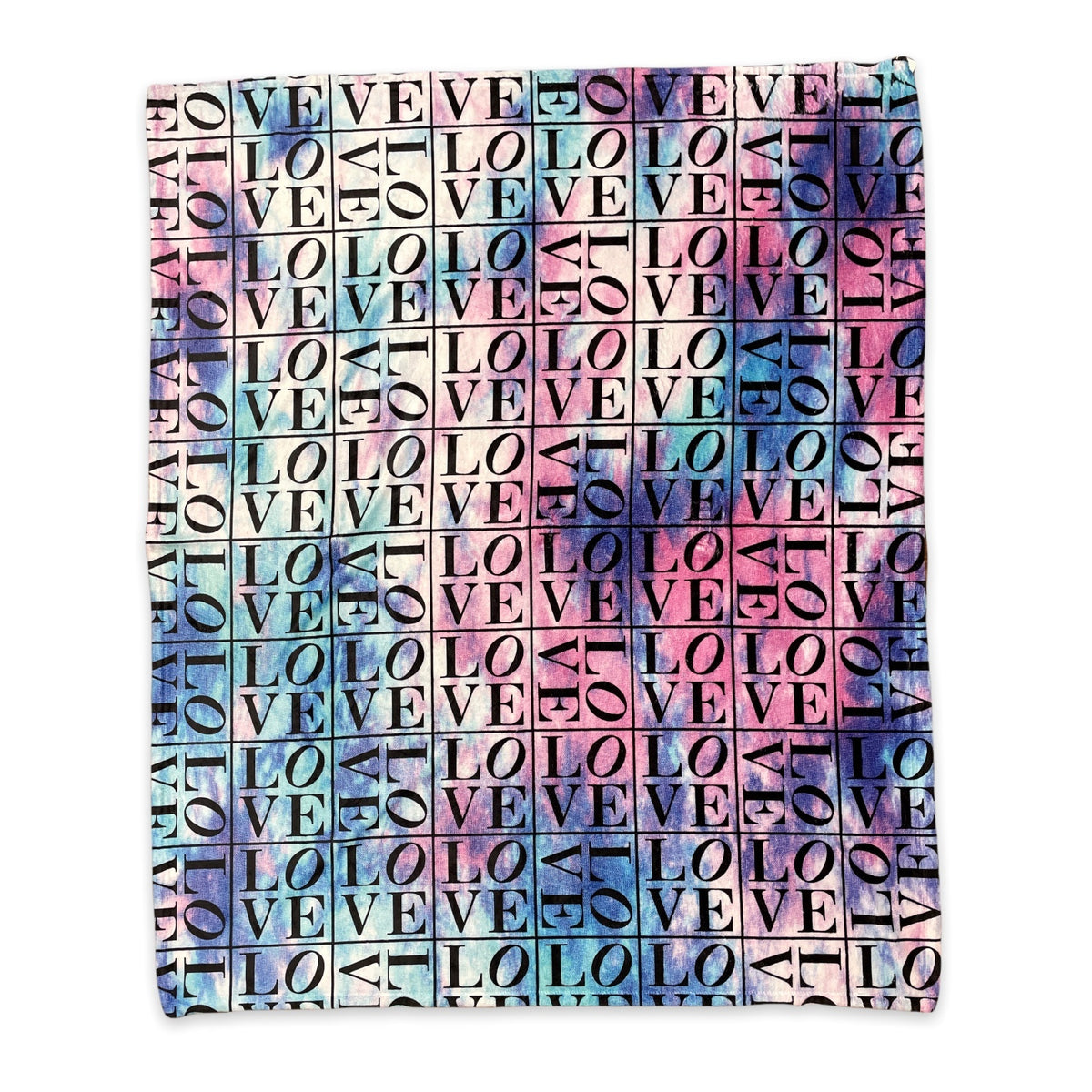 Tie Dye Love Squared Blanket - Bee Bee Designs
