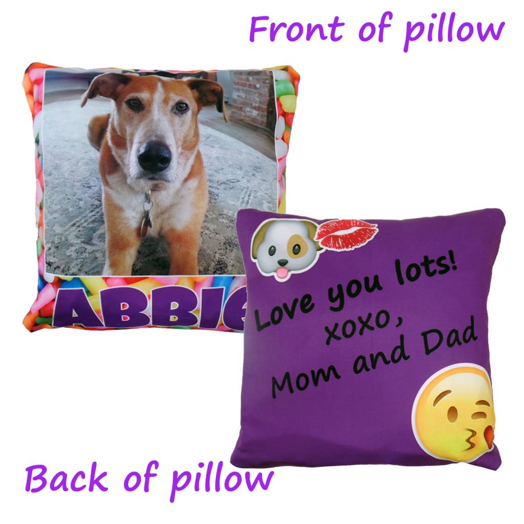 Custom Photo and Note Pillow - Bee Bee Designs