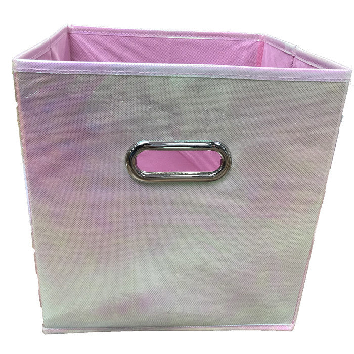 Metallic Pop-Up Storage Cube (10.5 x 10.5 x 11) - Bee Bee Designs