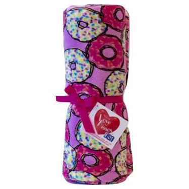 Pink Donuts Fuzzy Blanket - Bee Bee Designs