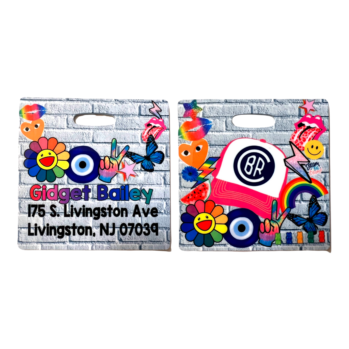 Good Vibes Luggage Tag – Bee Bee Designs Exclusive camp luggage tag 🌈