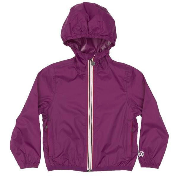 Purple Packable Rain Jacket