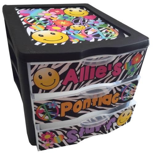 Zebra Emoji Drawers - Bee Bee Designs