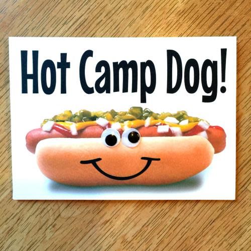 Hot Dawg Wiggly Eye Card