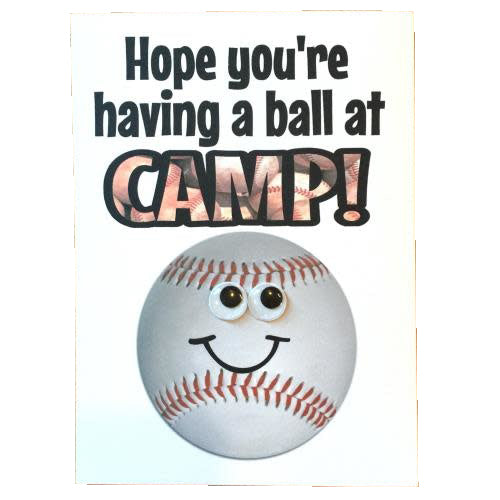Baseball Wiggly Eye Card - Bee Bee Designs