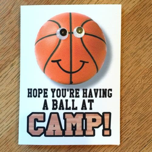 Basketball Wiggly Eye Card