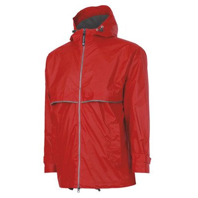 Men's Red New Englander Rain Jacket