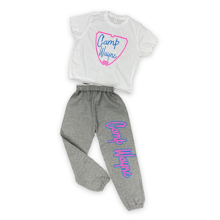 Beverly Hills Camp T-Shirt and Sweats Set - Bee Bee Designs