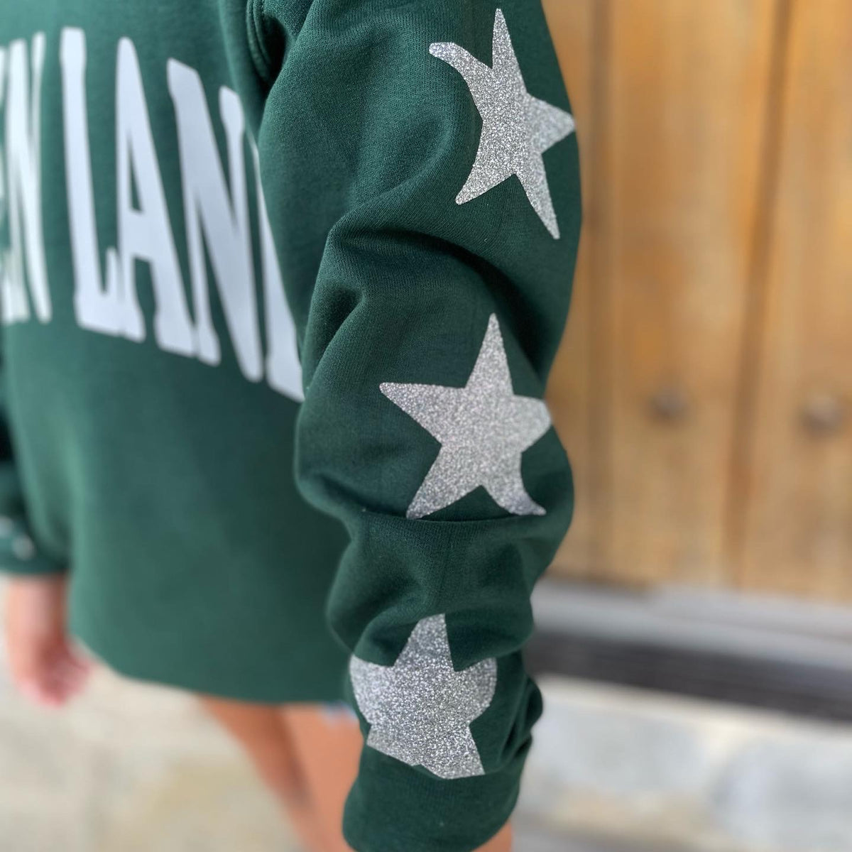 Camp Glitter Star Crew Sweatshirt - Bee Bee Designs