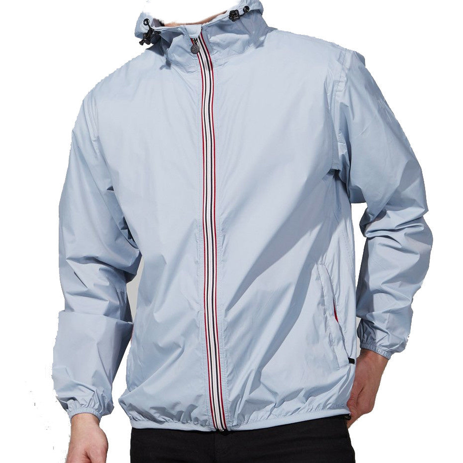 Sky Blue Packable Rain Jacket - Bee Bee Designs