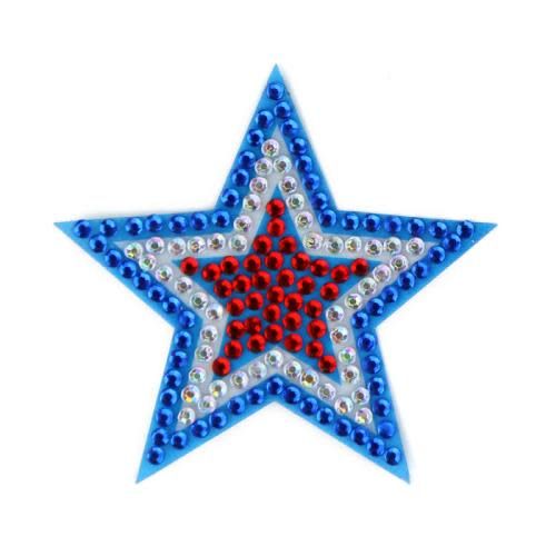 Red/White/Blue Star StickerBean