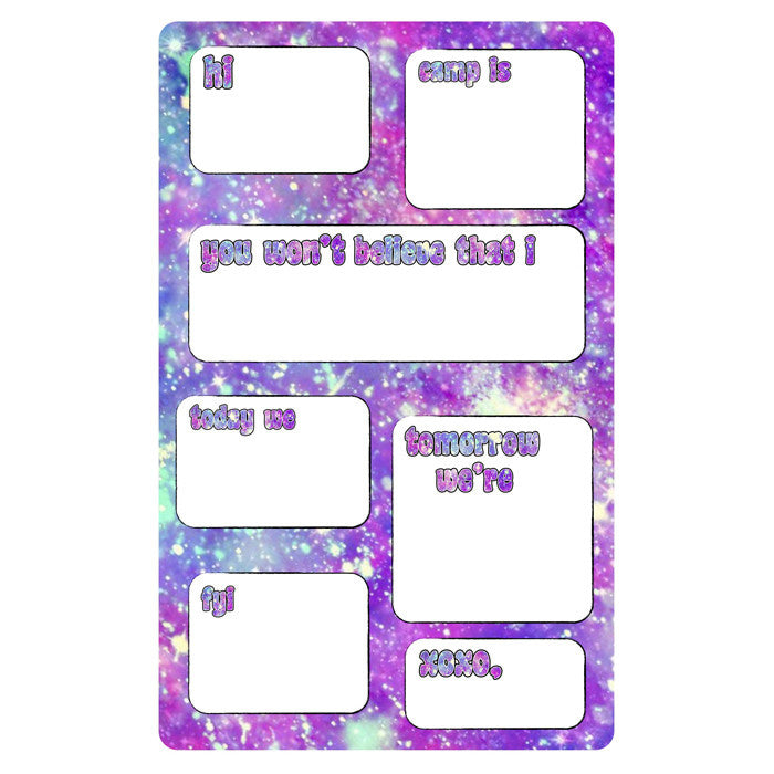 Stardust Fill-In Notepad - Bee Bee Designs