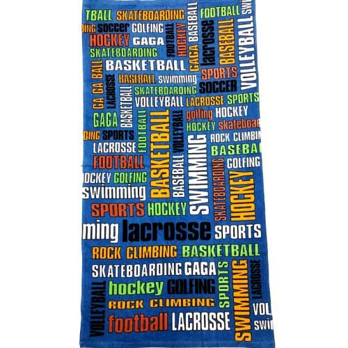 Sports Graffiti Words Towel camp towel – graffiti neon street style sports – perfect for lake days and camp showers.