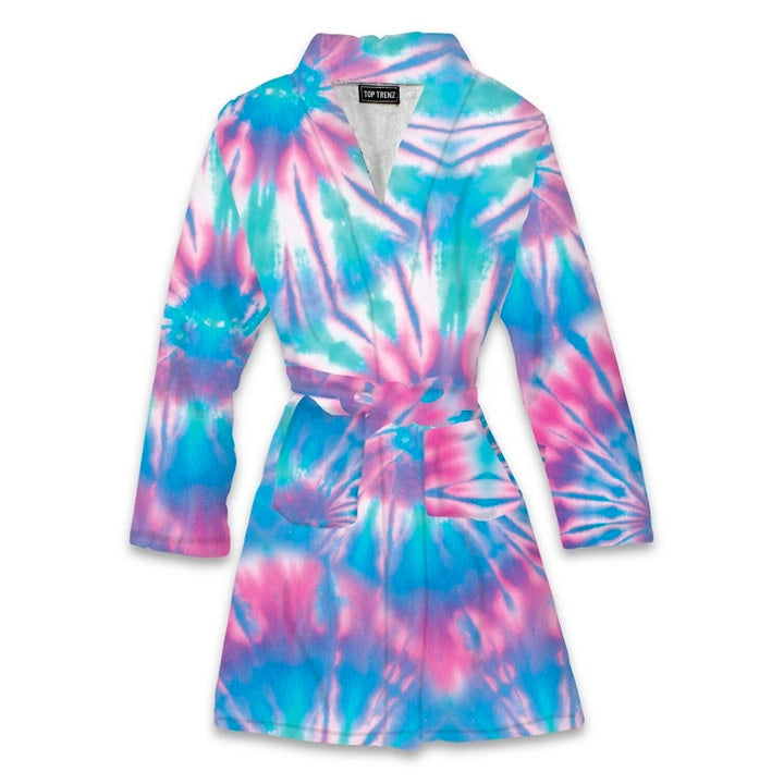 Ice Tie Dye Fuzzy Robe