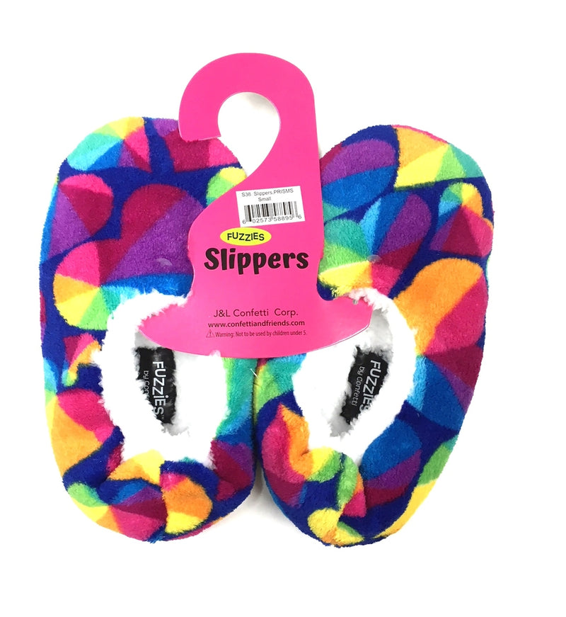 Prism Hearts Fuzzy Slippers