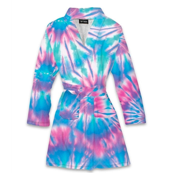 Ice Tie Dye Fuzzy Robe