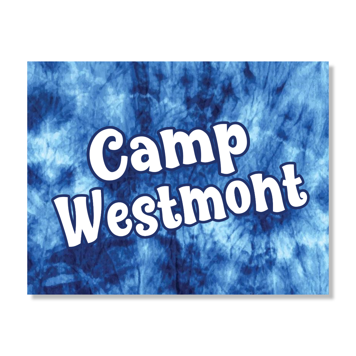 Tie Dye Background Camp Notecards – letters FROM camp notecards (8 cards + 8 envelopes) for sleepaway/overnight camp by Bee Bee Designs