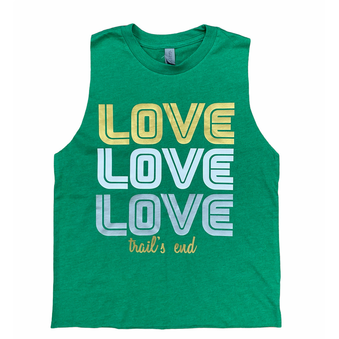 Retro Triple Love Camp Sleeveless Shirt - Bee Bee Designs