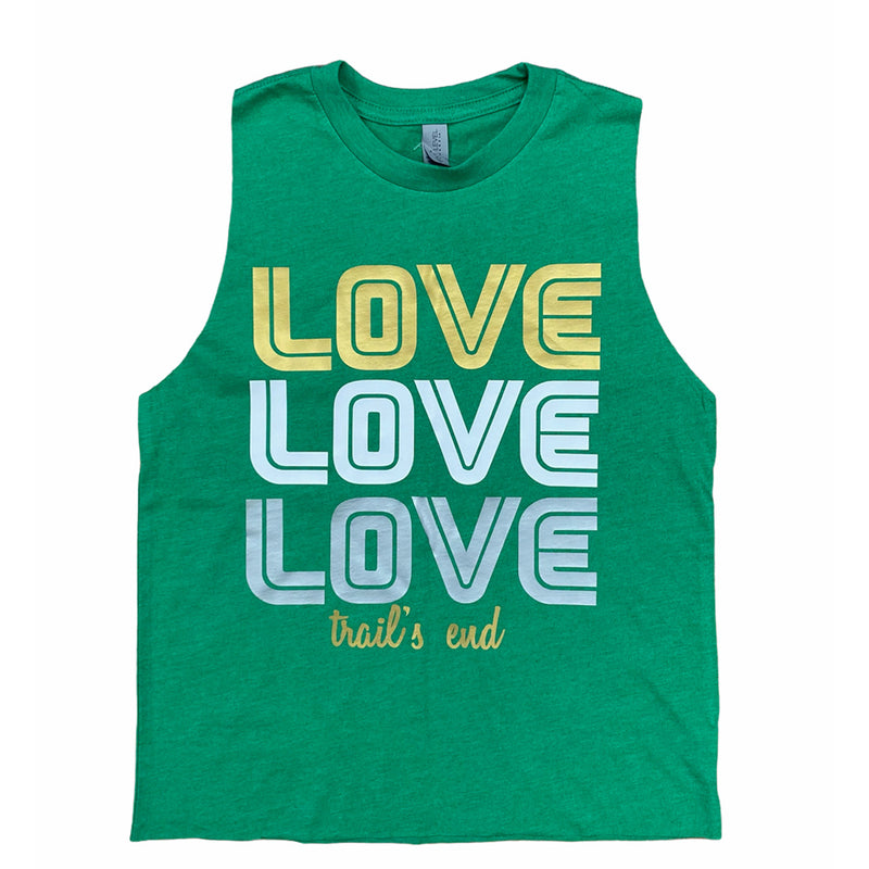 Retro Triple Love Camp Sleeveless Shirt