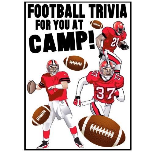 Football Trivia Card - Bee Bee Designs
